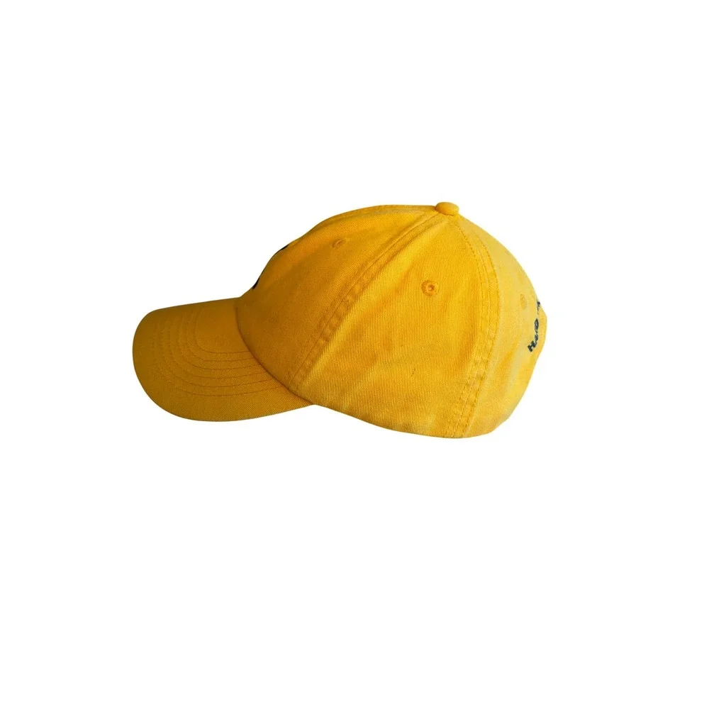 Hard Rock Hat Yellow Riviera Maya Guitar Logo Embroidered Adjustable Dad Cap